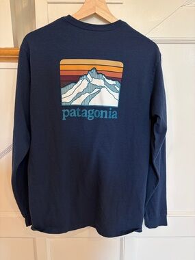 MEN'S LINE LOGO RIDGE LS RESPONSIBILI-TEE Size Medium NWOT